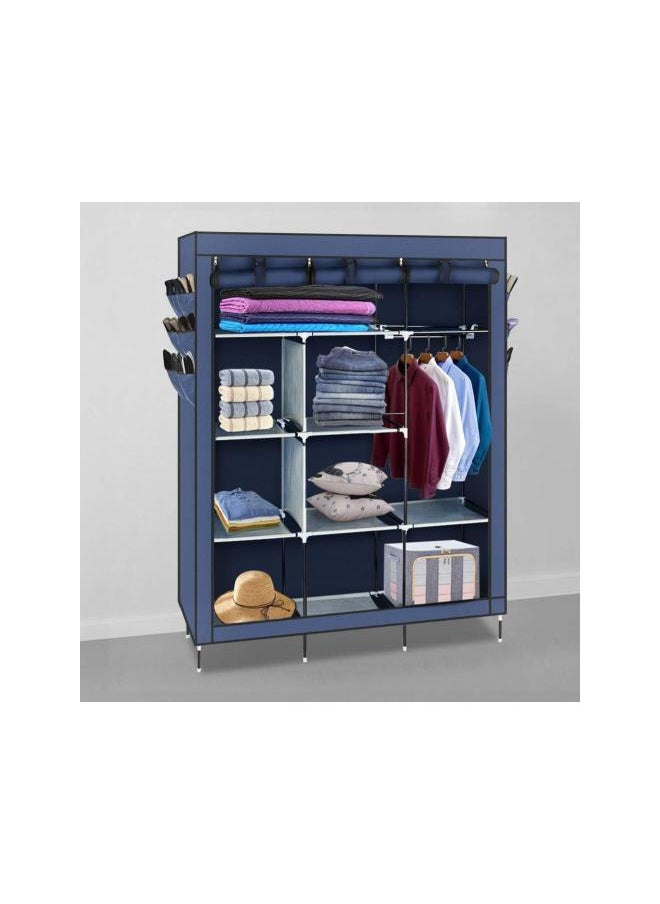 Generic - 69inch Portable Closet Organizer Wardrobe,Clothes Closet Shelves with Non-Woven Fabric Waterproof Sturdy Storage Organizer Bedroom Hanging Closet Wardrobe Closet,Quick and Easy to Assemble - Image 1