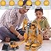 Sprstar Magnetic Transform Engineering Car Assembled ToysToy Construction Vehicles with Storage BoxMagnetic Blocks for Kids Age 35 48 Outdoor Toddler Activities ToysEngineering Series35 Pcs - Image 4