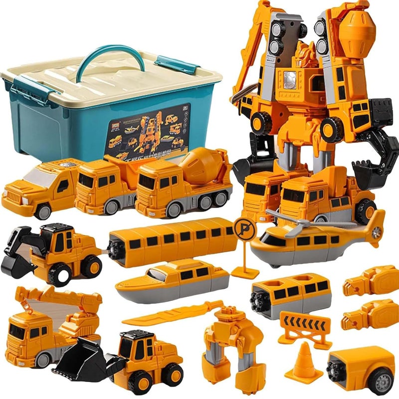 Sprstar Magnetic Transform Engineering Car Assembled ToysToy Construction Vehicles with Storage BoxMagnetic Blocks for Kids Age 35 48 Outdoor Toddler Activities ToysEngineering Series35 Pcs - Image 2