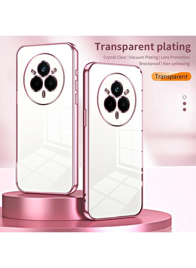 S-TOP Case For Realme 14 Pro Transparent Plating Fine Hole Phone Case - Image 2