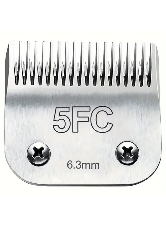 1 Pack Detachable Pet Grooming Steel Blade 1 4 Inch 6 3mm Cut Length - Image 1