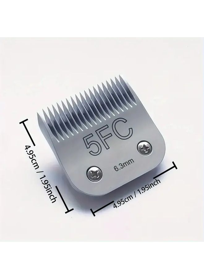 1 Pack Detachable Pet Grooming Steel Blade 1 4 Inch 6 3mm Cut Length - Image 2