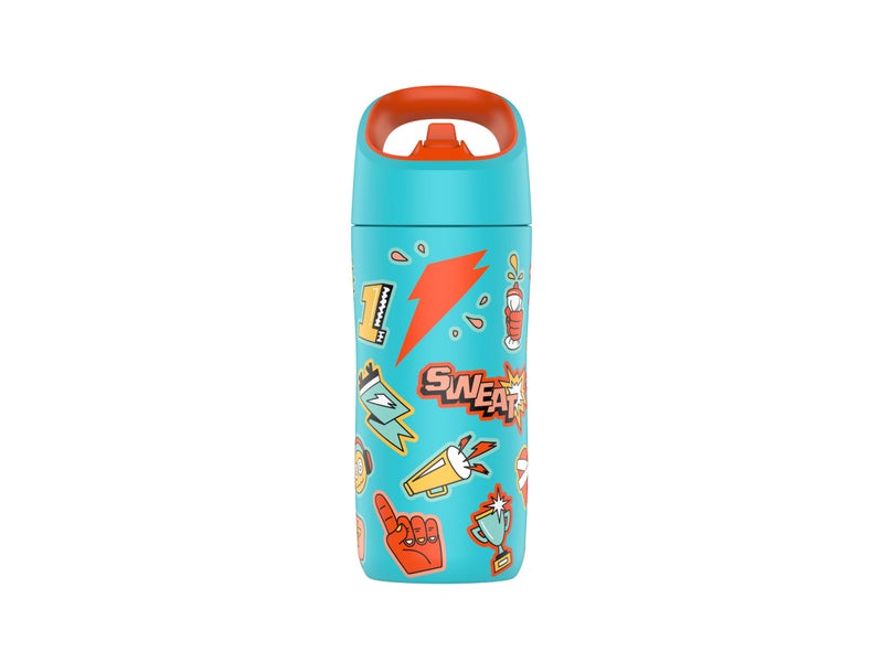 Gatorade Kids' Rookie Metal Water Bottle  12oz  Stainless Steel Bottle  Double-Wall Insulation  Vacuum Insulated  Thermo Mug - Image 1