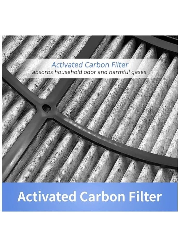Generic - Replacement Filter Compatible with Dyson Air Purifier with Cleaning Brush, H13 HEPA Filter + Carbon Filter Compatible with HP04 TP04 DP04 PH04 HP09 TP09 HP07 TP07 HP06 TP06, Black，not original filter - Image 1