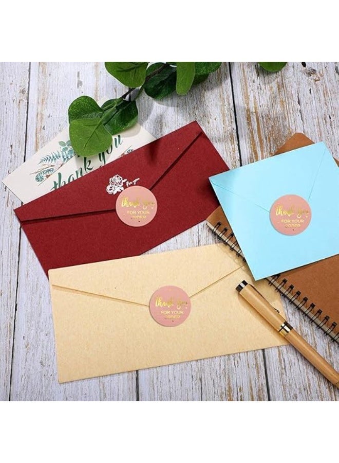 Thank You Stickers Label (1in, Gold, 500/Roll) - Image 3