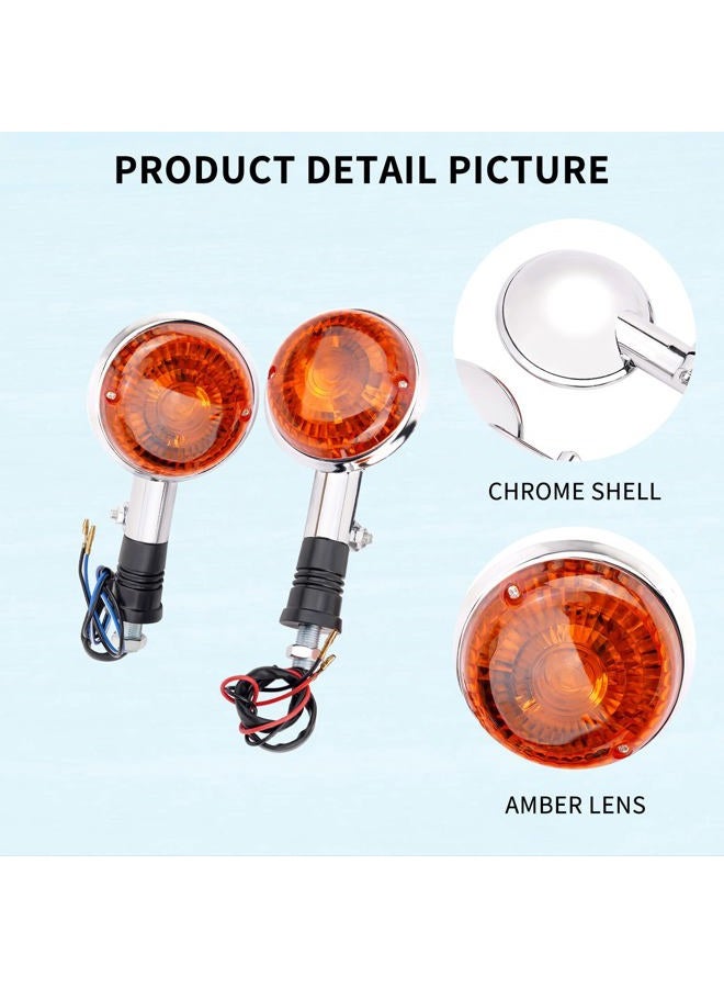 AHL Turn Signal Indicator Light for Yamaha Virago 700 1984-1987/Virago 750 1981-1997/XV920 XV 920 Virago 920 1981-1983/Vmax 1200 1985 1986 1987 1988 1989 1990 1991 1992 1993 1994 1995-2004 - Image 2
