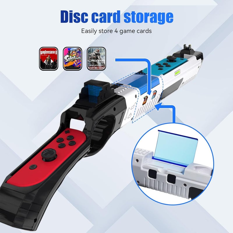 Sehawei Game Gun for Switch/OLED,Switch Game Grip Compatible with Splatoon 2/Splatoon 3,Replacement Joy with Gun Controller - Image 4