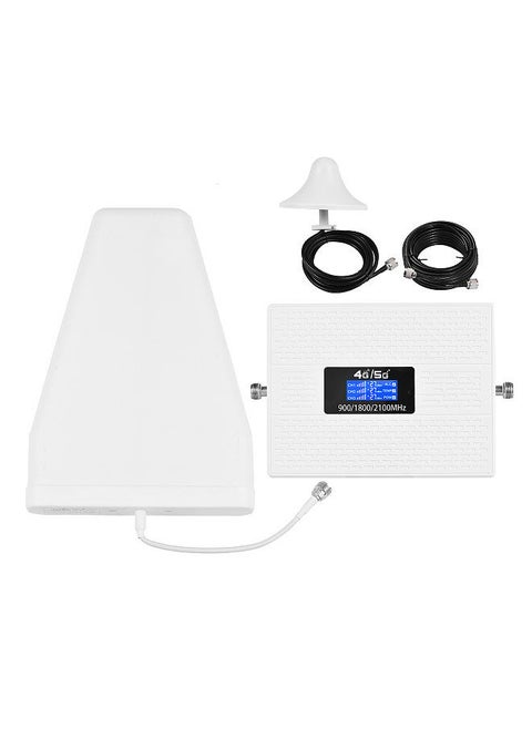 Signal Booster Kit Phone Signal Amplifier Cell Phone Signal Booster Mobile Signal Repeater Tri Band Signal Booster Repeater