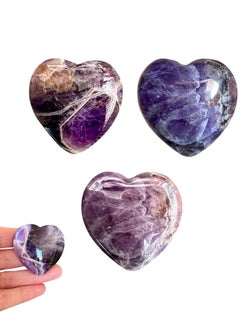 TheraLuma Natural Heart-Shaped Crystal Stone – Amethyst, Lapis Lazuli, Green Aventurine | Healing Gemstone for Meditation, Relaxation & Stress Relief - pzsku/Z752FADFDD31E852C4B14Z/45/1741028752/95a74a31-cf2e-4b2e-b73c-a6f397208d19