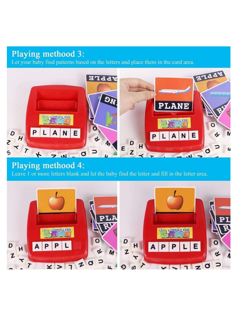 Generic Learning Toys for Kids, Matching Letter Game, Educational Toys with Flash Cards, Spelling Game for 3-6 Year Old Boys Girls Preschooler Kindergarten (F)  - Image 5