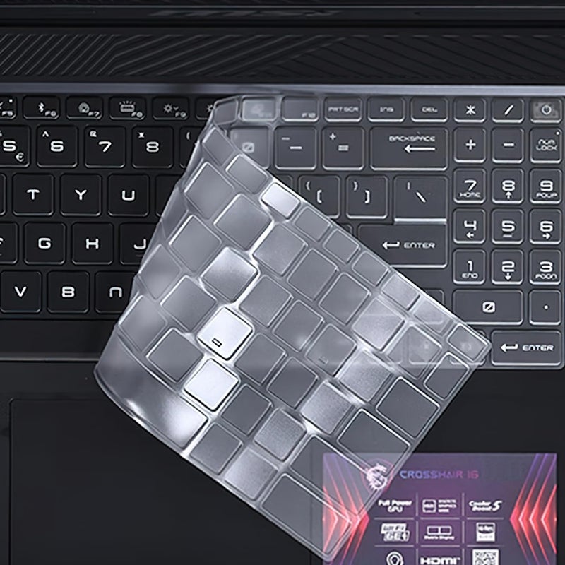 MUBUY-GOL غطاء لوحة المفاتيح لجهاز MSI Stealth 16 A16 AI Studio 2025-2023، Pulse 15/Pulse 16/Pulse 17 AI، Vector 16/17 HX، Sword 15/Sword 16/Sword 17 HX، Crosshair 16/17 HX، Katana A15/Cyborg 15، Raider GE78HX GE68HX - Image 4