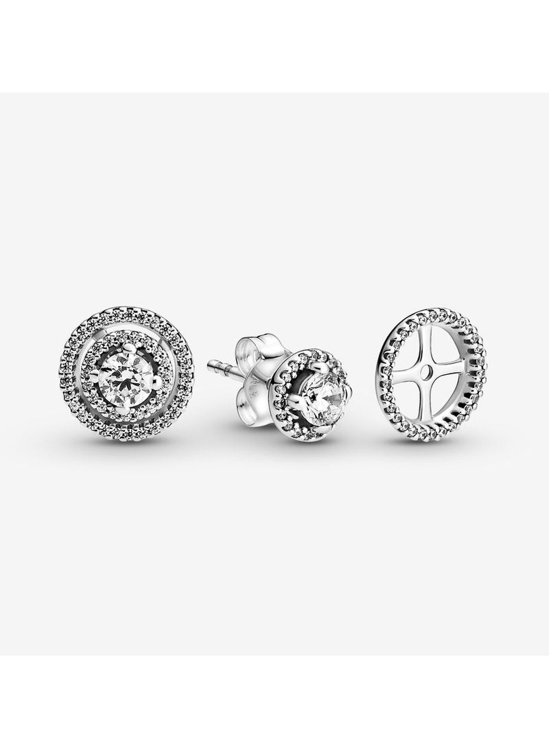 Pandora Double Halo Needle Earrings