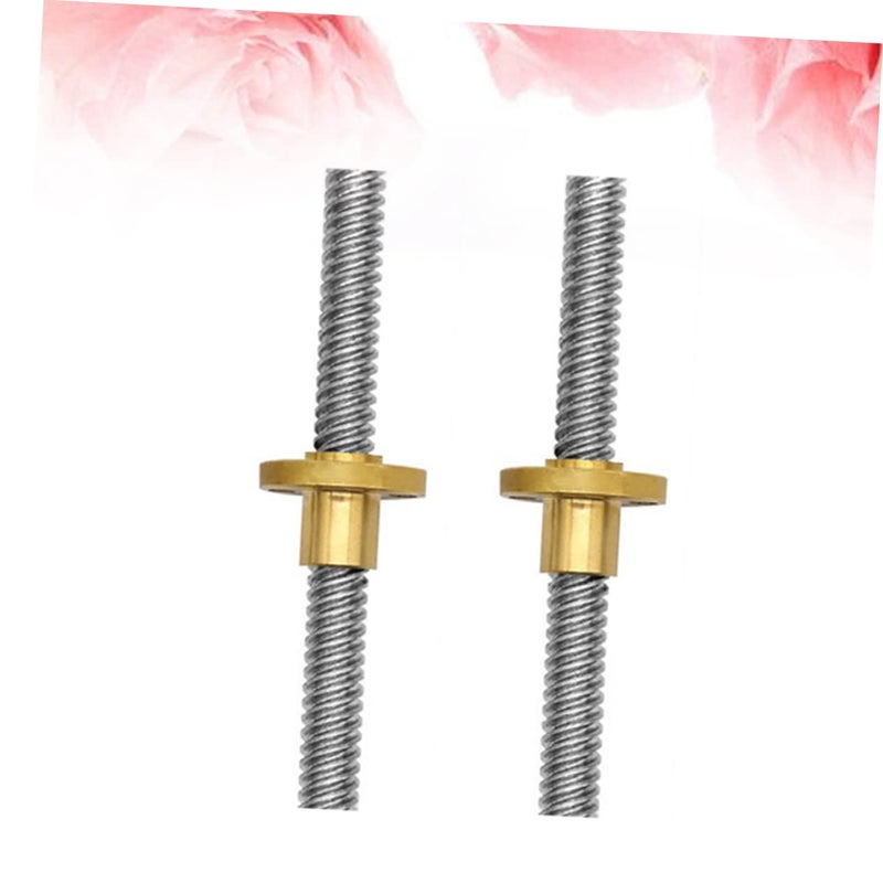 Stainless Steel Lead Screw and Nut 2PCS Set for 3D Printer Stepper Motor - Image 3