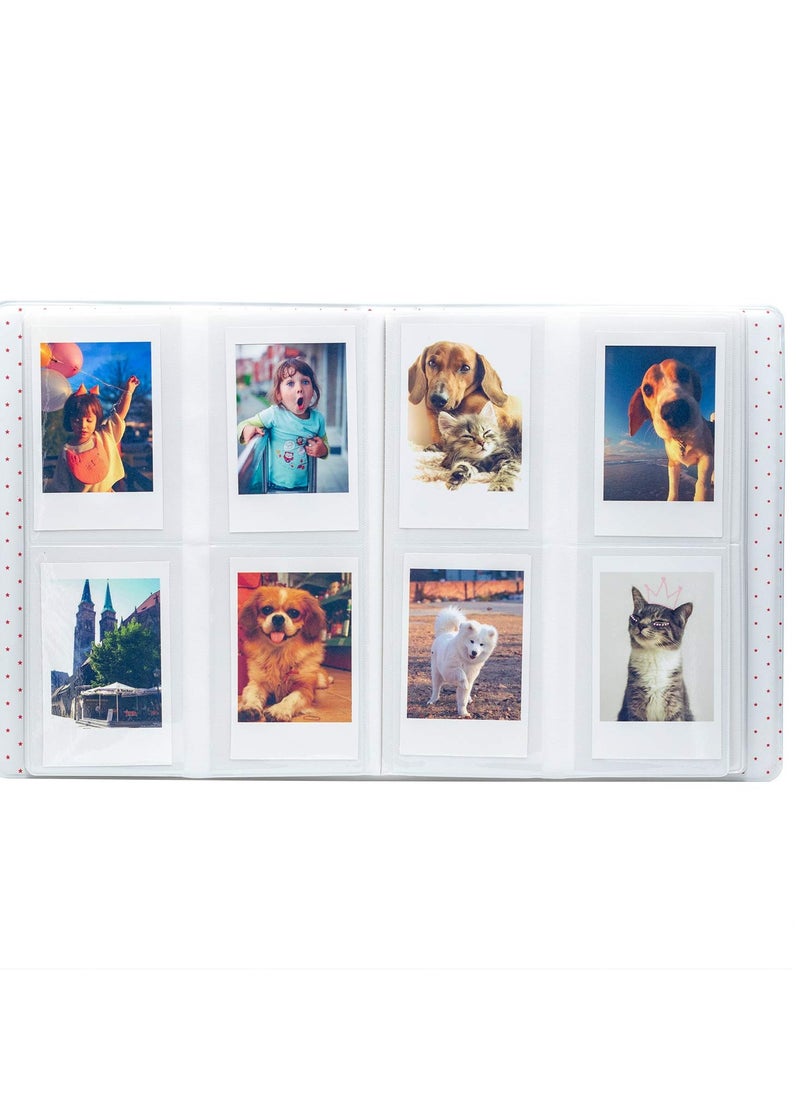 O Ozone - 128 Pockets Mini Photo Album For Fujifilm Instax Mini 9 8 7 7S 50 70 90 / Instax SP-1/ Polaroid Instant Camera And Name Card -Light Blue - Image 1