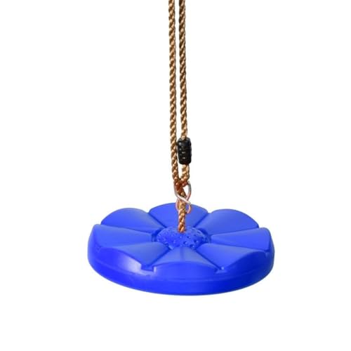 Shopster 6.4 ft Round Monkey Disc Swing for Kids, Height Adjustable Outdoor Swing for Kids & Adults,Heavy Duty Material, Indoor & Outdoor Use, 120kg Weight Capacity, Includes Carabiner - Blue - Image 2