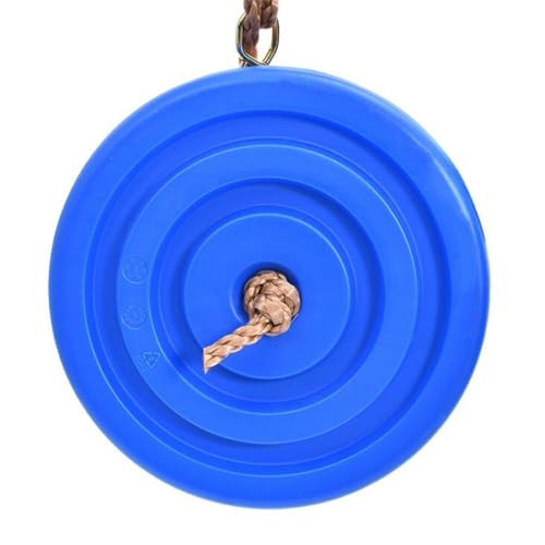 Shopster 6.4 ft Round Monkey Disc Swing for Kids, Height Adjustable Outdoor Swing for Kids & Adults,Heavy Duty Material, Indoor & Outdoor Use, 120kg Weight Capacity, Includes Carabiner - Blue - Image 3