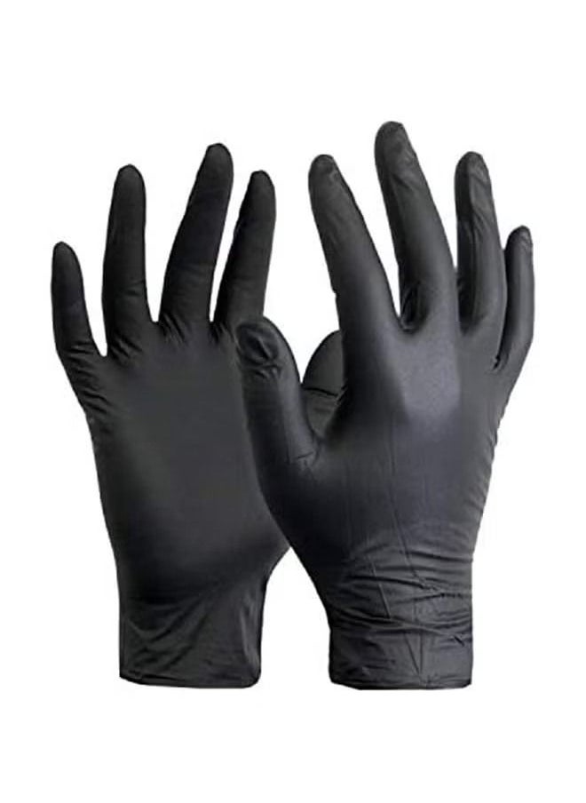 ORiTi ORiTi 100-Piece Vinyl Gloves Powder Free Black Medium  - Image 1