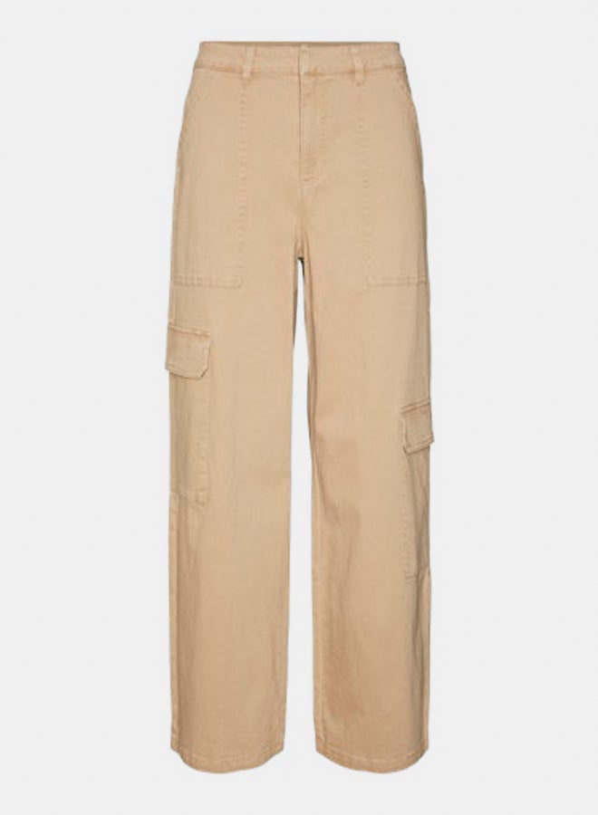 VERO MODA Womens Sif Wide Leg Cargo Pants - Image 1