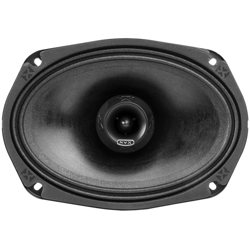 NVXÂ® VPRO69 6"x 9" Premium Loudspeaker, 550W Max, 275W RMS, 4-Ohm, 1.5" Voice Coil, Pro Audio Coaxial with Bullet Tweeter, Water Resistant, Easy to Install in Cars/Trucks/Motorcycles (1-Speaker) - Image 2