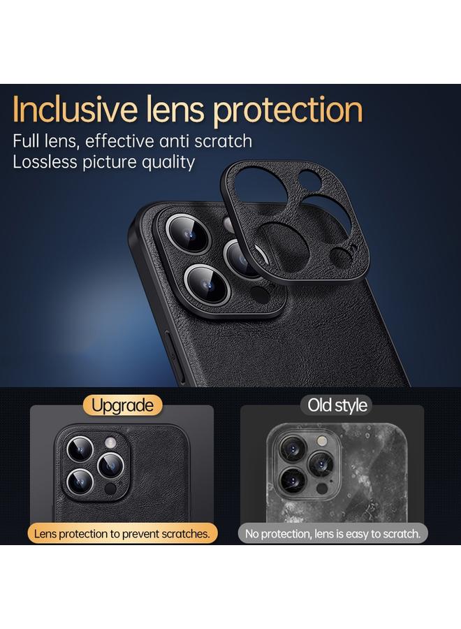 SULADA Case For iPhone 14 Shockproof TPU + Handmade Leather Phone Case - Image 4