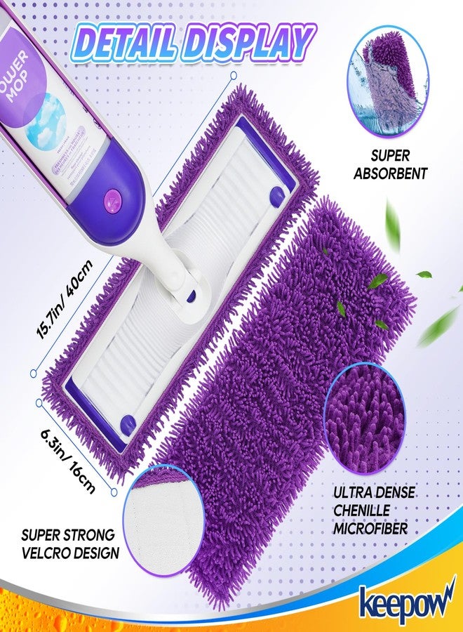 KEEPOW Reusable Power Mop Refill Pads Compatible with Swiffer PowerMop, Microfiber Power Mop Refills, Power Mop Pads for Hardwood Floor Cleaning, 4 Pack (Mop is Not Included) - Image 3