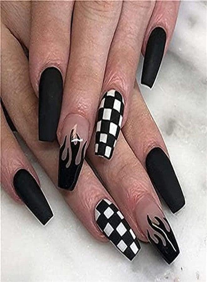 TRENDORA Professional Nail Art Design Dotting Pen Set, Black and White Polish, UV Painting Drawing Tools Kit, Pack of 2 - Image 3