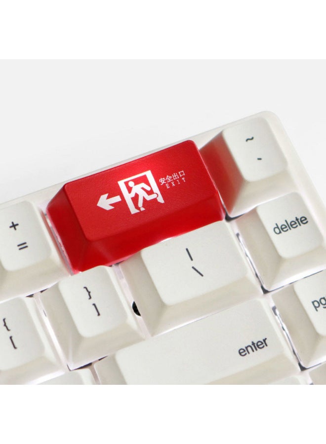 Personalized Mechanical Keyboard Key Cap Personalized Transparent Red Black Transparent Key Cap Single Keyboard Key Diy Generation Hair 