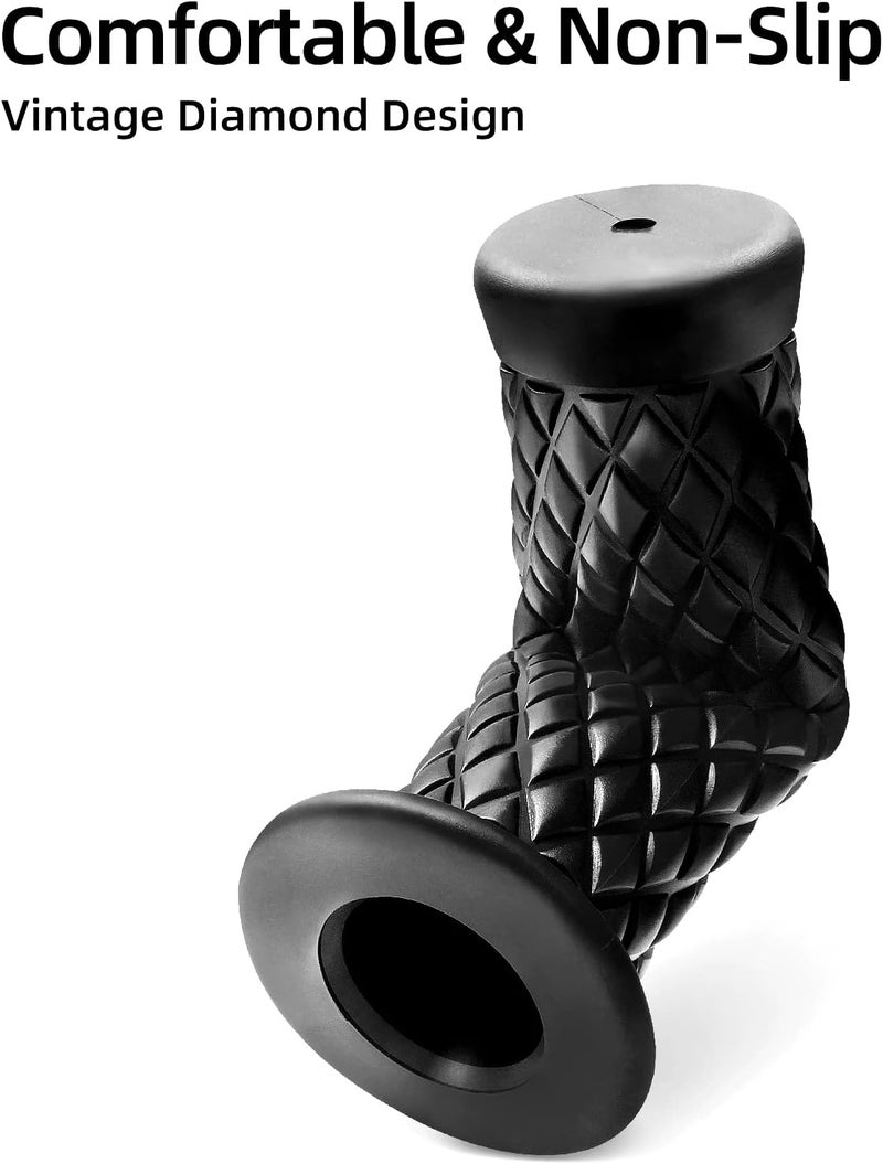 surpassme Motorcycle Grips Non Slip Rubber Bar End Thruster Grip 7/8" 22mm 24mm Motorcycle Comfort Hand Handlebar Grip Thruster Grip - Image 3