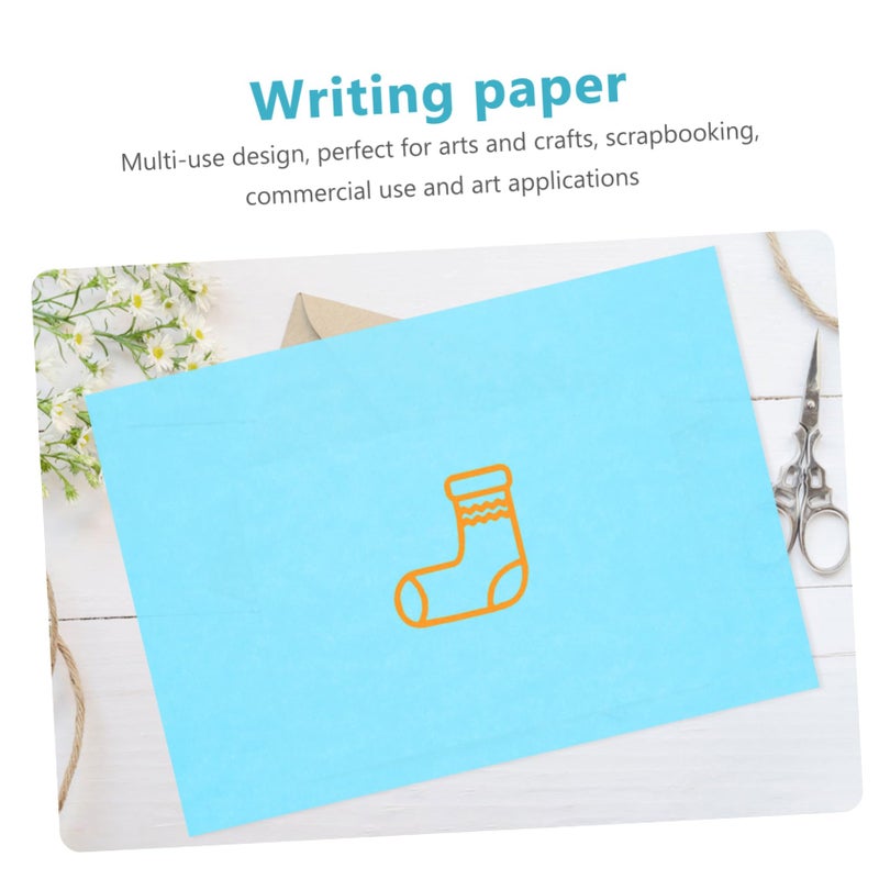Thick Blue Cardstock Paper 100 Sheets For Printing Crafting School Reports And Presentations - Image 3
