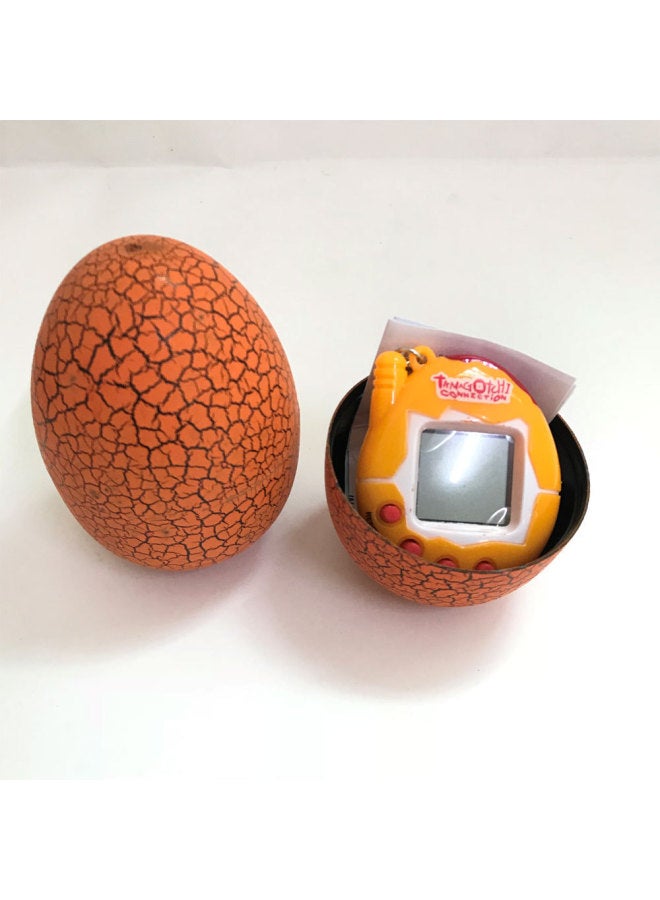 Cross-Border Exclusive Hot-Selling Cracked Egg Electronic Pet Machine Keychain Miniature Virtual Pet Development Game Console