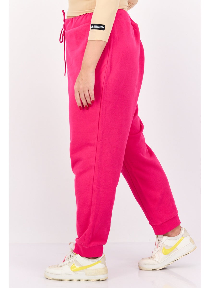 adidas Originals Women Plus Size Training Sweatpants, Dark Pink  - Image 2