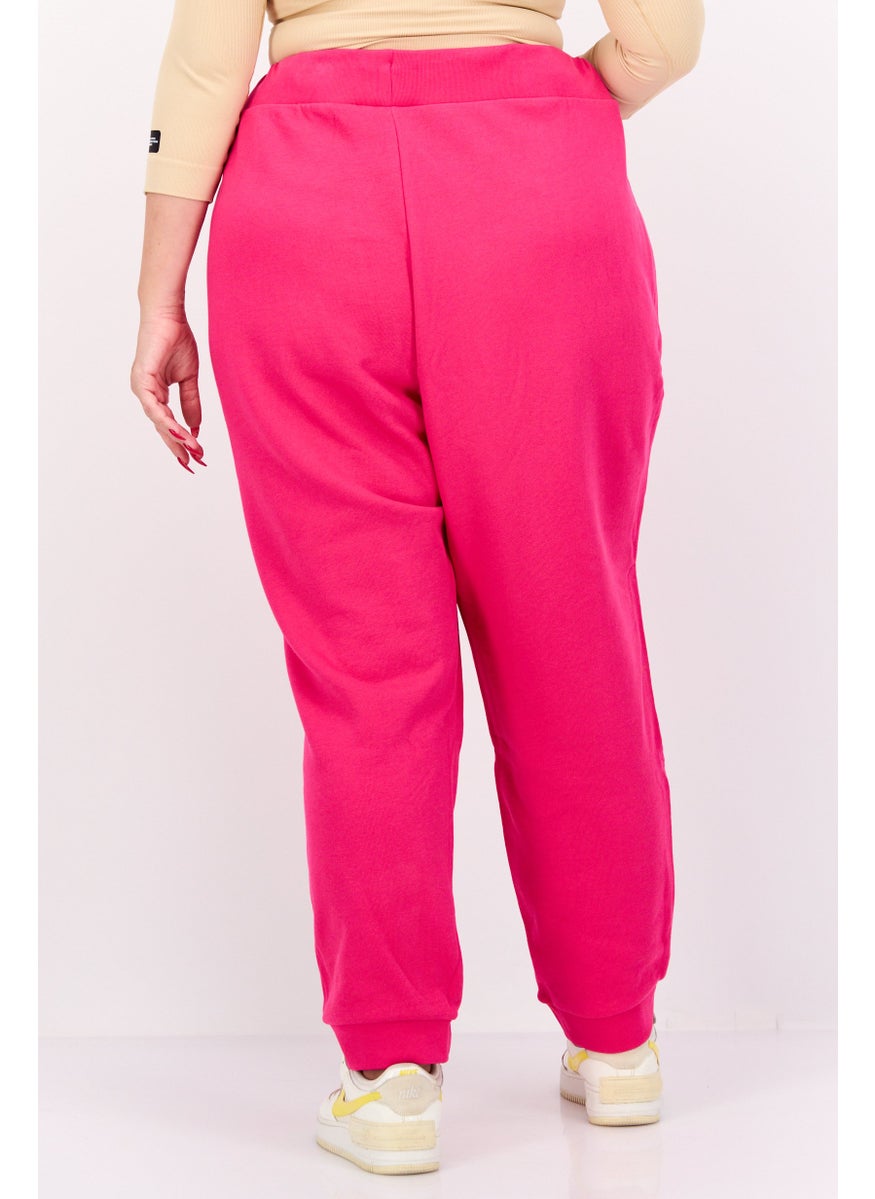 adidas Originals Women Plus Size Training Sweatpants, Dark Pink  - Image 3