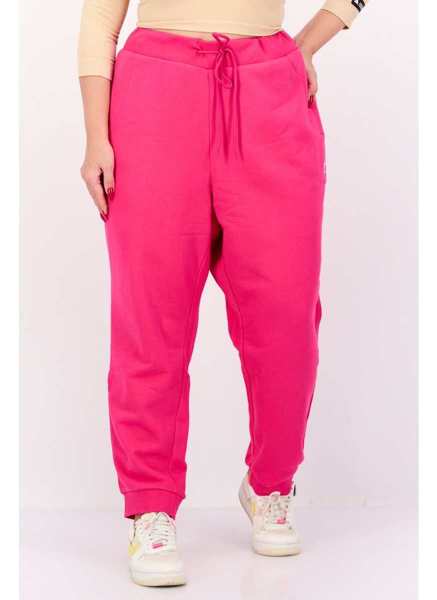 adidas Originals Women Plus Size Training Sweatpants, Dark Pink  - Image 1