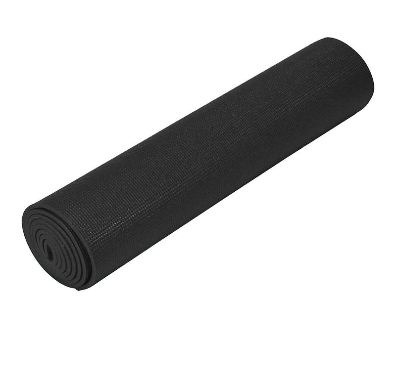 IRIS Fitness Heavy duty (weighs 900 grams) PVC Yogamat, 183cm x 61cm x 4mm (Charcoal Black) - Image 5