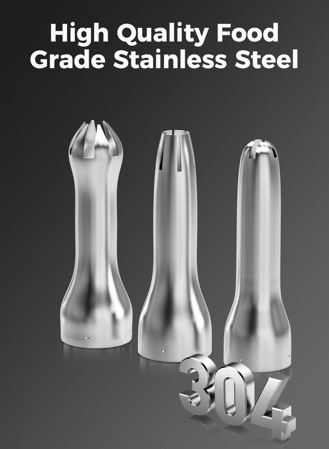 SimCoker موزع فوهات كريمة الخفق العالمي من سيم كوكر، فوهات تزيين لموزع كريمة الخفق، قطع غيار من الفولاذ المقاوم للصدأ 304، متوافق مع معظم خفاقات الكريمة - Image 2