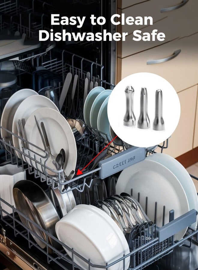 SimCoker موزع فوهات كريمة الخفق العالمي من سيم كوكر، فوهات تزيين لموزع كريمة الخفق، قطع غيار من الفولاذ المقاوم للصدأ 304، متوافق مع معظم خفاقات الكريمة - Image 5