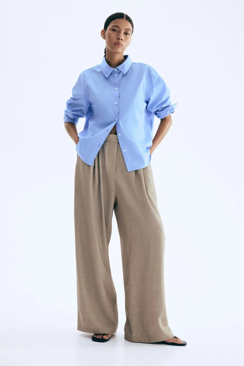 H&M Cotton poplin shirt