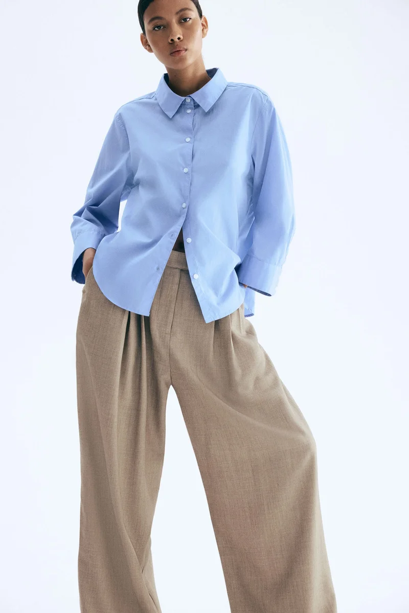 H&M Cotton poplin shirt