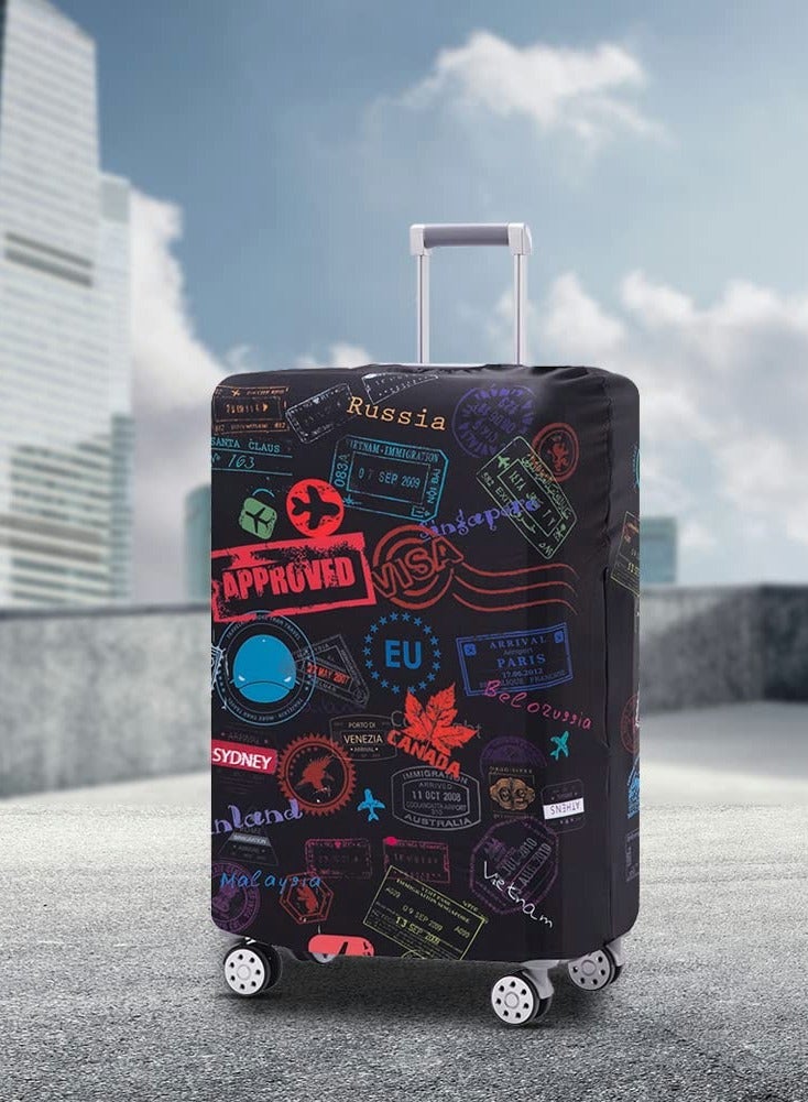 KASTWAVE Luggage Cover, Washable Suitcase Protector Anti-scratch Suitcases Fits 26-28 Inch Luggage (L) - Image 2