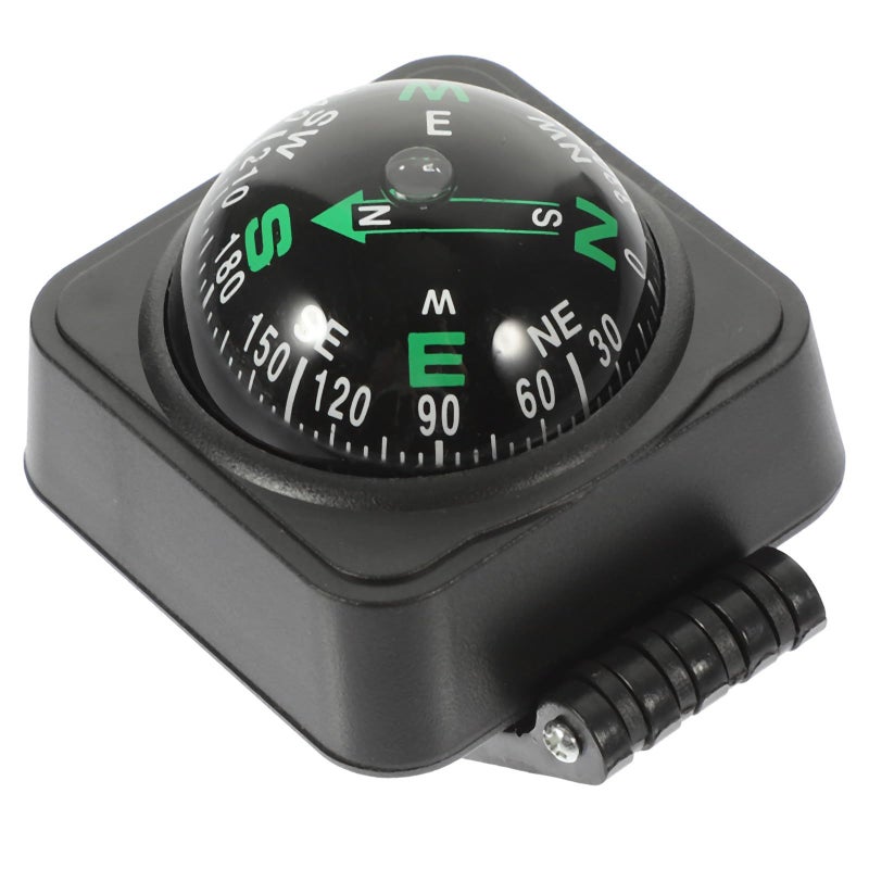 Black 2.6 Inch Car Dashboard Compass Ball for Accurate Vehicle Navigation - Image 2