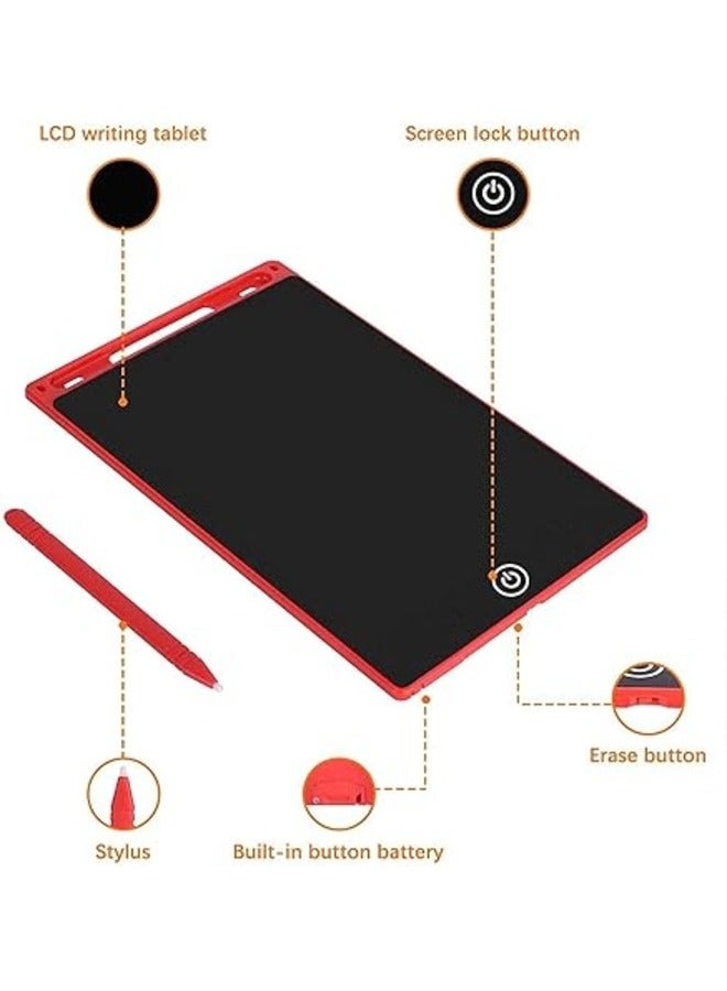 Set of 2 Writing Tablets 8-Inch – Erasable LCD Digital Notepads for Kids & Adults – Portable Electronic Drawing & Writing Boards for Notes, Memo, Sketching & Homework - Image 3