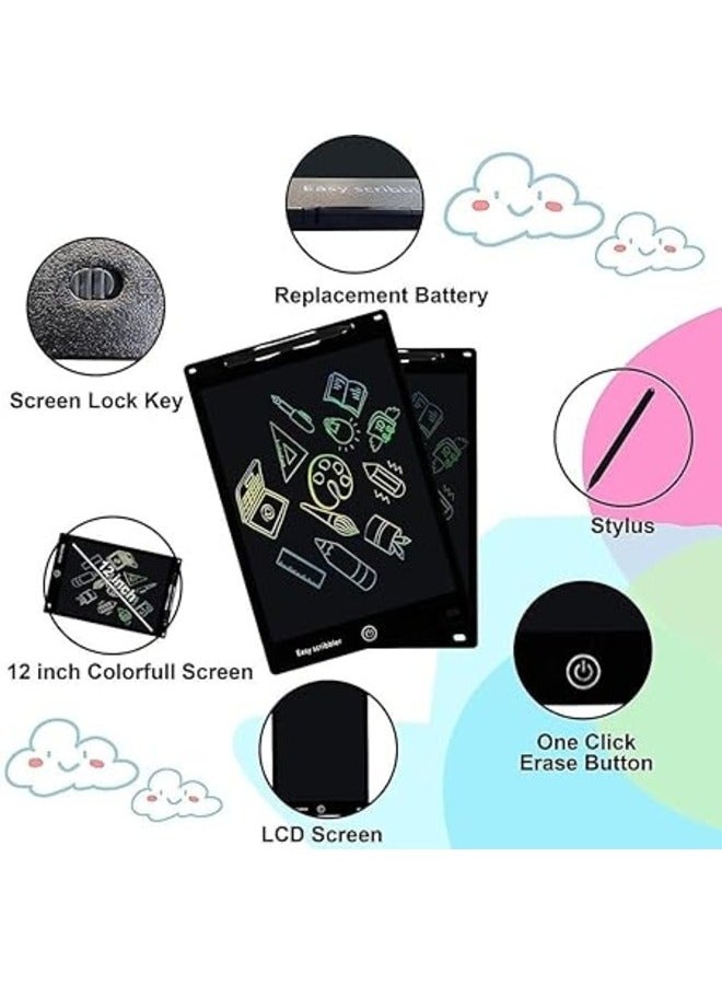 Set of 2 Writing Tablets 8-Inch – Erasable LCD Digital Notepads for Kids & Adults – Portable Electronic Drawing & Writing Boards for Notes, Memo, Sketching & Homework - Image 5