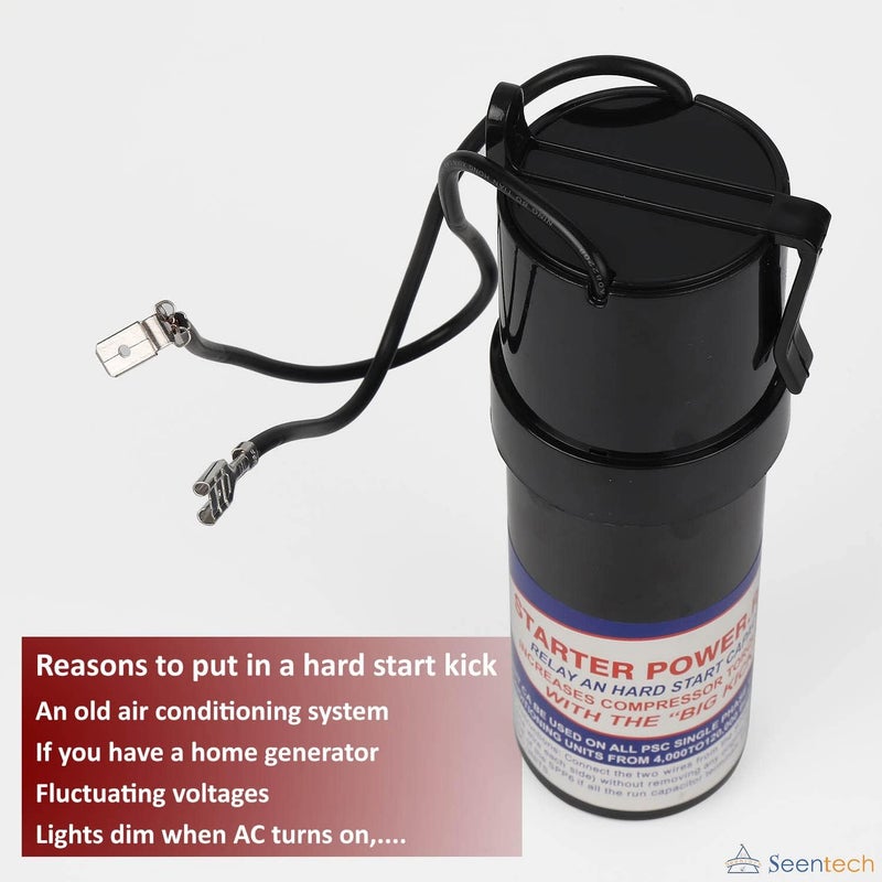 Seentech SPP6 Relay/Capacitor Hard Start Kit for Air Conditioner - 500% Increase Starting Torque - Image 5