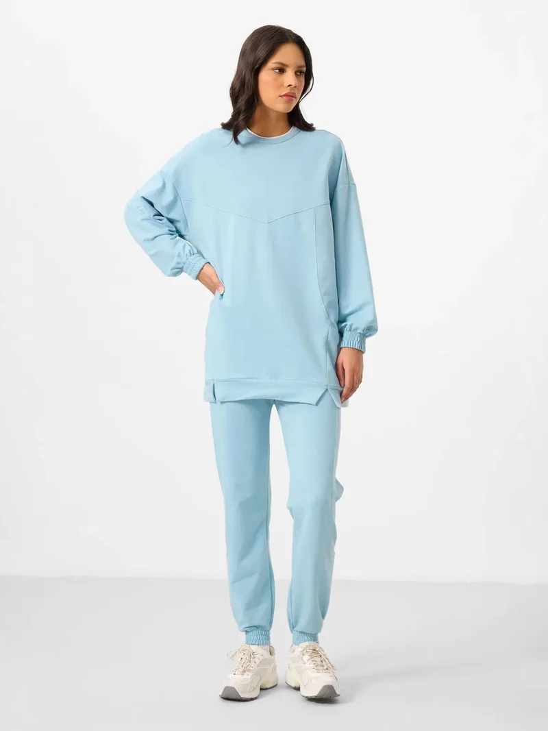 تومي لايف TOMMY Oversized Fleece Sweatshirt And Pants Set
