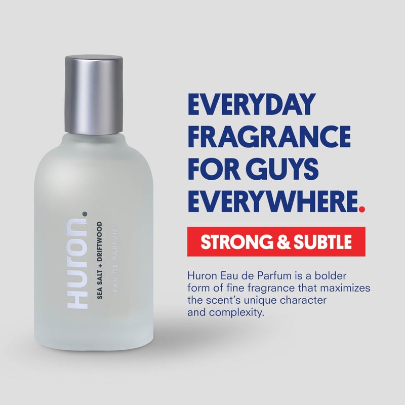 Huron Menâ€™s Cologne - Eau de Parfum for Everyday Wear - Clean, Aromatic Notes of Mandarin, Cardamom, Blue Sage, Lavender & Ocean Air - Long Lasting - Safe, Clean Ingredients - 1.7 Fl. Oz. - Image 2