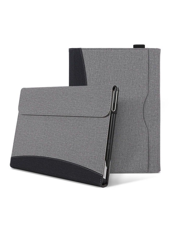 For Microsoft Surface Pro 9 (2022 Edition) / 8 (2021 13 - Multi-angle visual case with pocket and stylus holder - Image 1