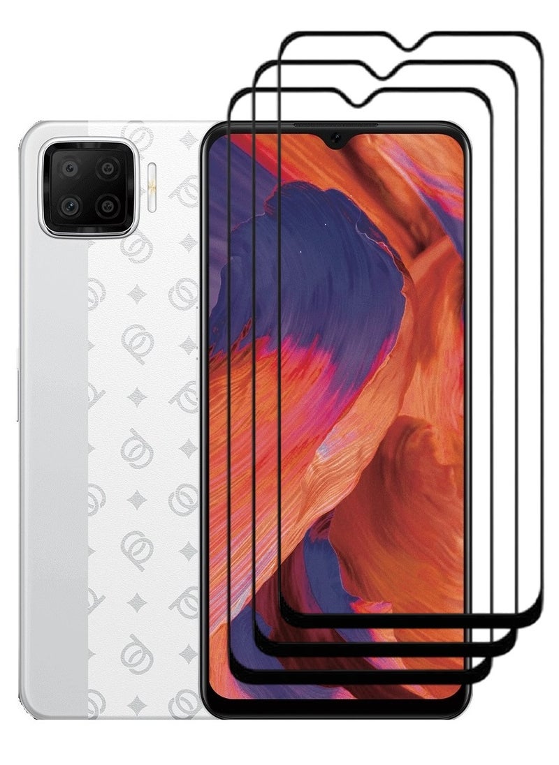 AINA 3 Pieces Tempered Glass Screen Protector 5D Designed For Oppo A73 Full Glue Edge to Edge Full Screen Coverage And Bubble Free - Image 1
