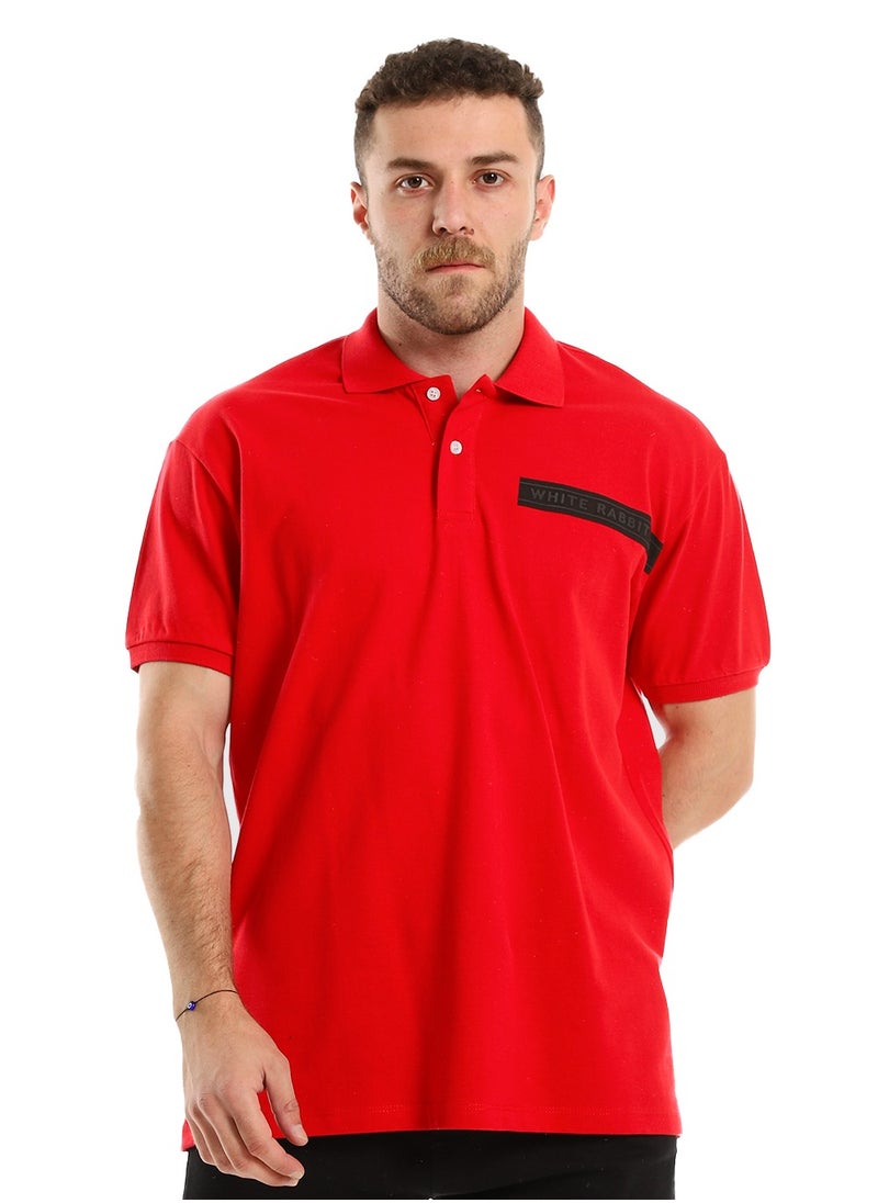 WHITE RABBIT - White Rabbit Plus Size Short Sleeves Pique Polo Shirt - Image 1