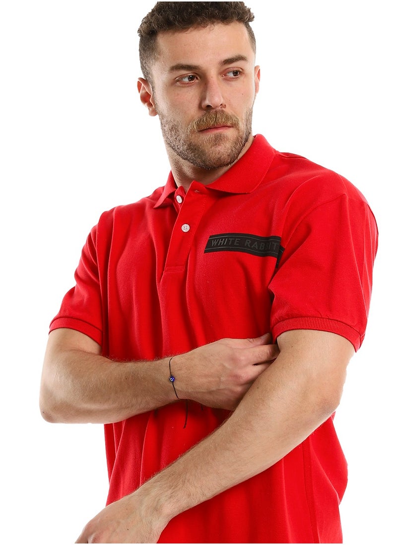 WHITE RABBIT - White Rabbit Plus Size Short Sleeves Pique Polo Shirt - Image 1