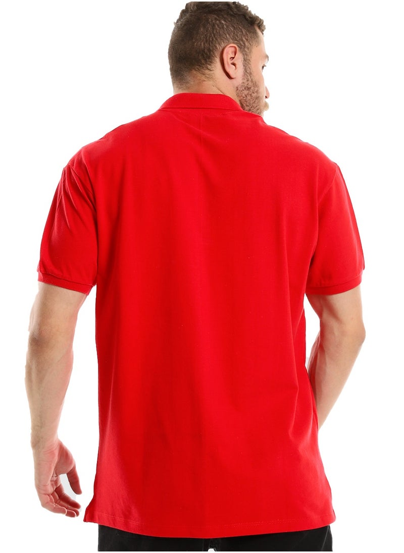 WHITE RABBIT - White Rabbit Plus Size Short Sleeves Pique Polo Shirt - Image 1